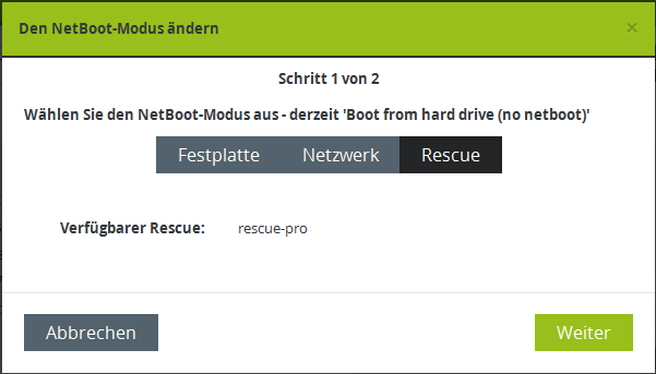 Netboot Modus