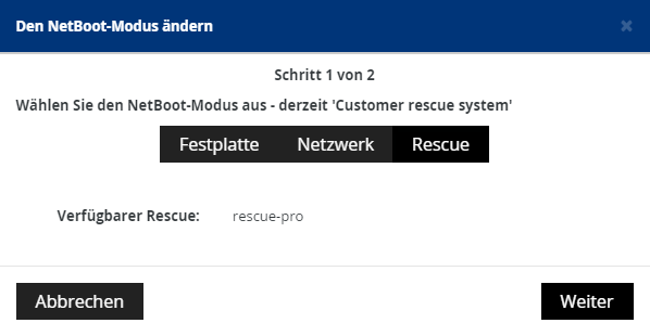 Netboot Modus